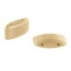 Carrier bead glaskralen 9x17mm Metallic Aztec Gold